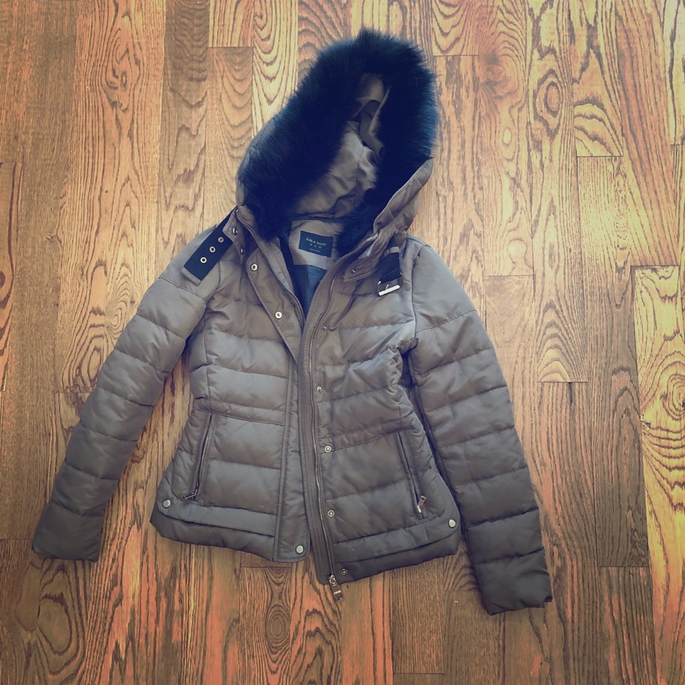 Zara puffer Coat Jacket